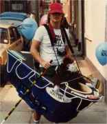 Yours truly with the “getup” - JS and Karen were kitted out the same but no photo exists